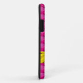 花輪とイニシャルを持つピンクの宝石 Case-Mate iPhoneケース (裏面/右)