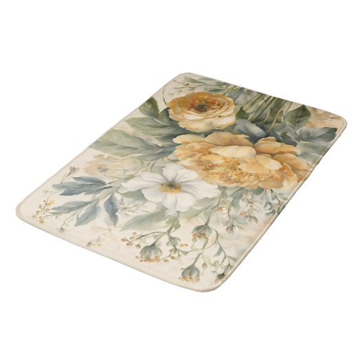 花輪の花 バスマット (アングル)