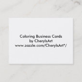 花輪郭カラフル彩色名刺 名刺 (裏面)