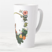 花輪 カフェラテマグ (右アングル)
