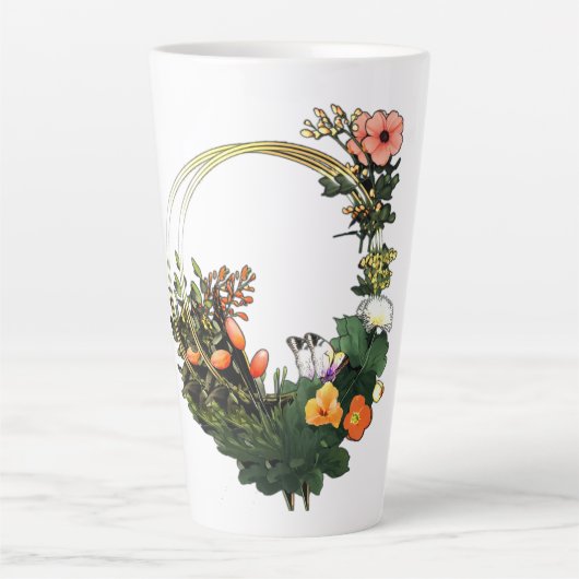 花輪 カフェラテマグ (正面)