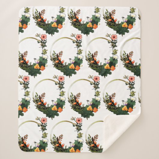 花輪g シェルパブランケット (正面)