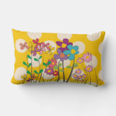 花退職したな先生の枕水玉模様 ランバークッション (裏面)