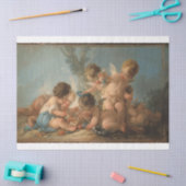 花遊付きフローラEphemera Decompage 薄葉紙 (クラフト)