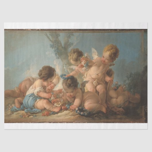 花遊付きフローラEphemera Decompage 薄葉紙 (正面)