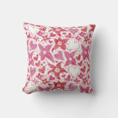 花違うスタイルハート柄 クッション (正面)