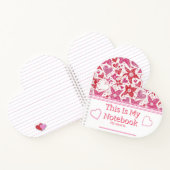 花違うスタイルハート柄 ノートブック (内部)