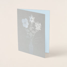 「花配達」フォイル空白のカード（封筒つき） 箔カード