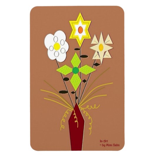 「花配達」 4 x 6フレキシブルフォトマグネット マグネット (縦)