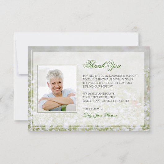 花野追悼葬サンキューカード サンキューカード (正面)