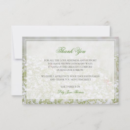 花野追悼葬サンキューカード サンキューカード (正面)