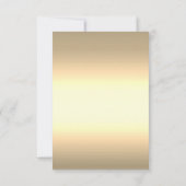 花金のフレームの披露宴 招待状 (裏面)