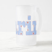 花鈴 フロストグラスビールジョッキ (正面右)