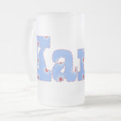 花鈴 フロストグラスビールジョッキ (正面左)