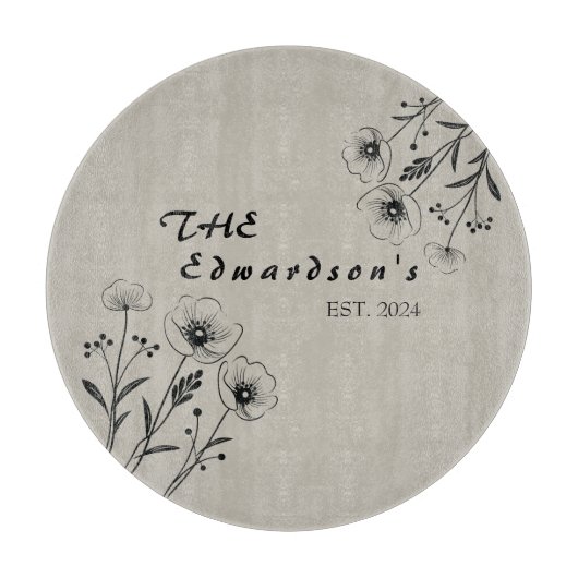 花開きメモリーズカットボード カッティングボード (正面)