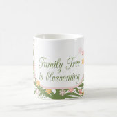 花開くファミリーツリー コーヒーマグカップ (中央)