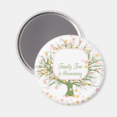 花開くファミリーツリー マグネット (正面/裏面)