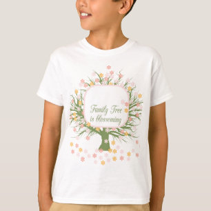 花開くファミリーツリー Tシャツ