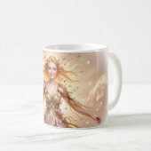 花開く光と優雅なファンタジーマグ コーヒーマグカップ (正面右)