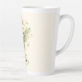 花開く時を待って | ブーケデザイン カフェラテマグ (右)