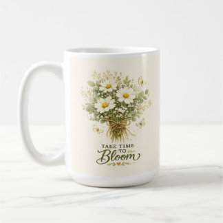 花開く時を待って | ブーケデザイン コーヒーマグカップ