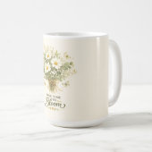 花開く時を待って | ブーケデザイン コーヒーマグカップ (正面右)