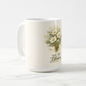 花開く時を待って | ブーケデザイン コーヒーマグカップ (正面左)