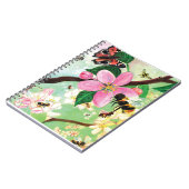 花開く木と蜂のノート ノートブック (左側)