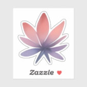 花開く華やぎ: グラデーションの植物的なエレガンス シール (シート)