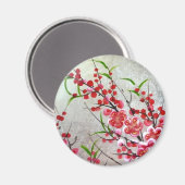 花開く金ゴールド マグネット (正面/裏面)