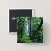 花開愛滝は、カウアイ州ナパリ海岸沿いにある。 缶バッジ (正面&裏面)