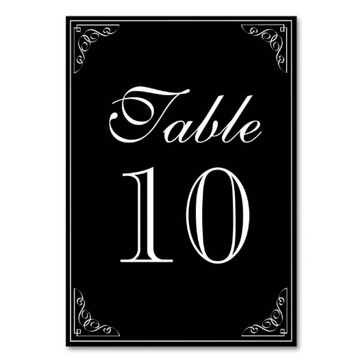 花開縁どきヴィンテージ結婚式テーマテーブル番号 テーブルナンバー (裏面)