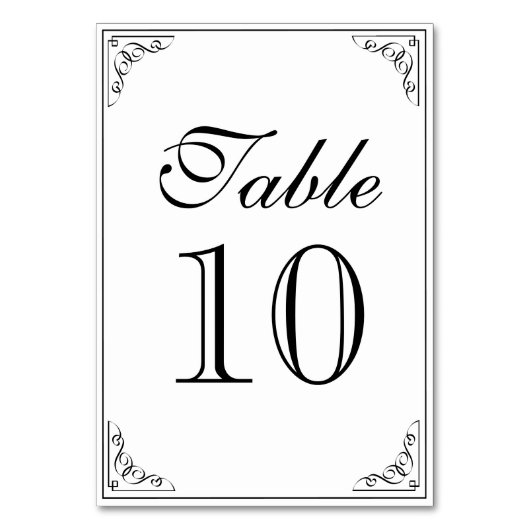 花開縁どきヴィンテージ結婚式テーマテーブル番号 テーブルナンバー (正面)