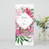 花開花オリジナルアートワークウォーターカラーカード カード (スタンド正面)