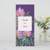 花開花バイオレットオリジナルアートワークウォーター色 カード (スタンド正面)