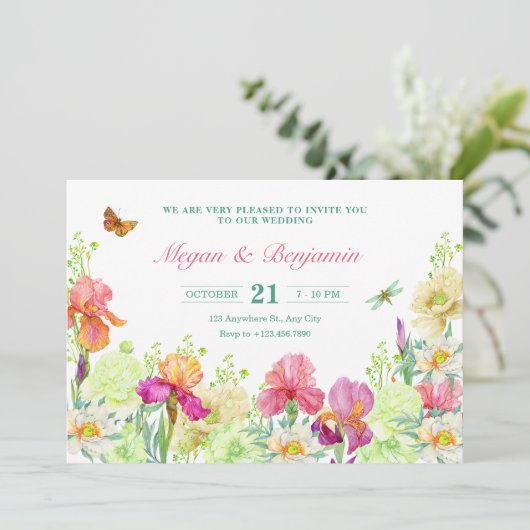 花開花結婚ズ 招待状 (スタンド正面)