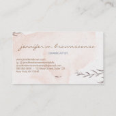 花陶磁器美術工芸品彫刻 名刺 (裏面)