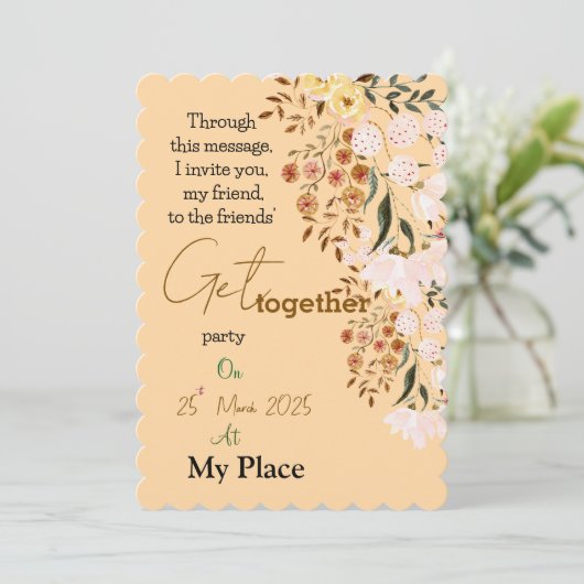 花集まり 招待状 (スタンド正面)