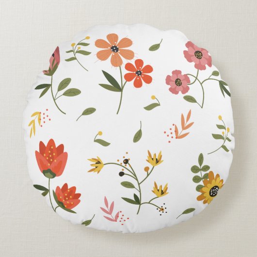花集 ラウンドクッション (正面)