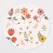 花集 ラベル (デザイン1)