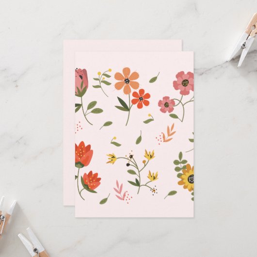 花集 招待状 (正面/裏面インサイチュ)