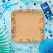 花離れ付き ペーパープレート (パーティー)