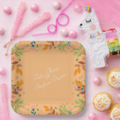 花離れ付き ペーパープレート (パーティー)