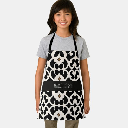 花離れ類モダン黒 エプロン (インサイチュ)