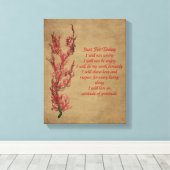 花霊気今日だけ感動的 キャンバスプリント (インサイチュ (ウッドフロア))