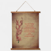 花霊気今日だけ感動的 吊り下げ型タペストリー (正面)