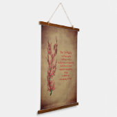 花霊気今日だけ感動的 吊り下げ型タペストリー (傾斜あり)