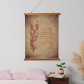 花霊気今日だけ感動的 吊り下げ型タペストリー (寝室)