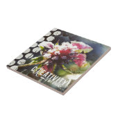 花霜の降りたの創造性は私の薬である タイル (側面)