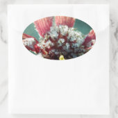 花霜の降りた 楕円形シール (バッグ)